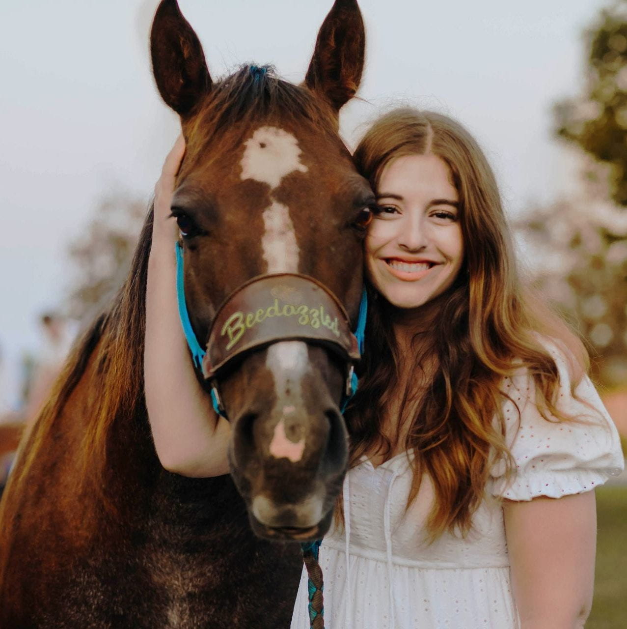 Antonia DeGroot and her horse. Image links to Antonia's bio.