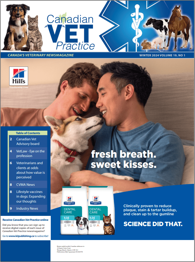Cover of Canadian Vet Practice Magazine, Spring 2024